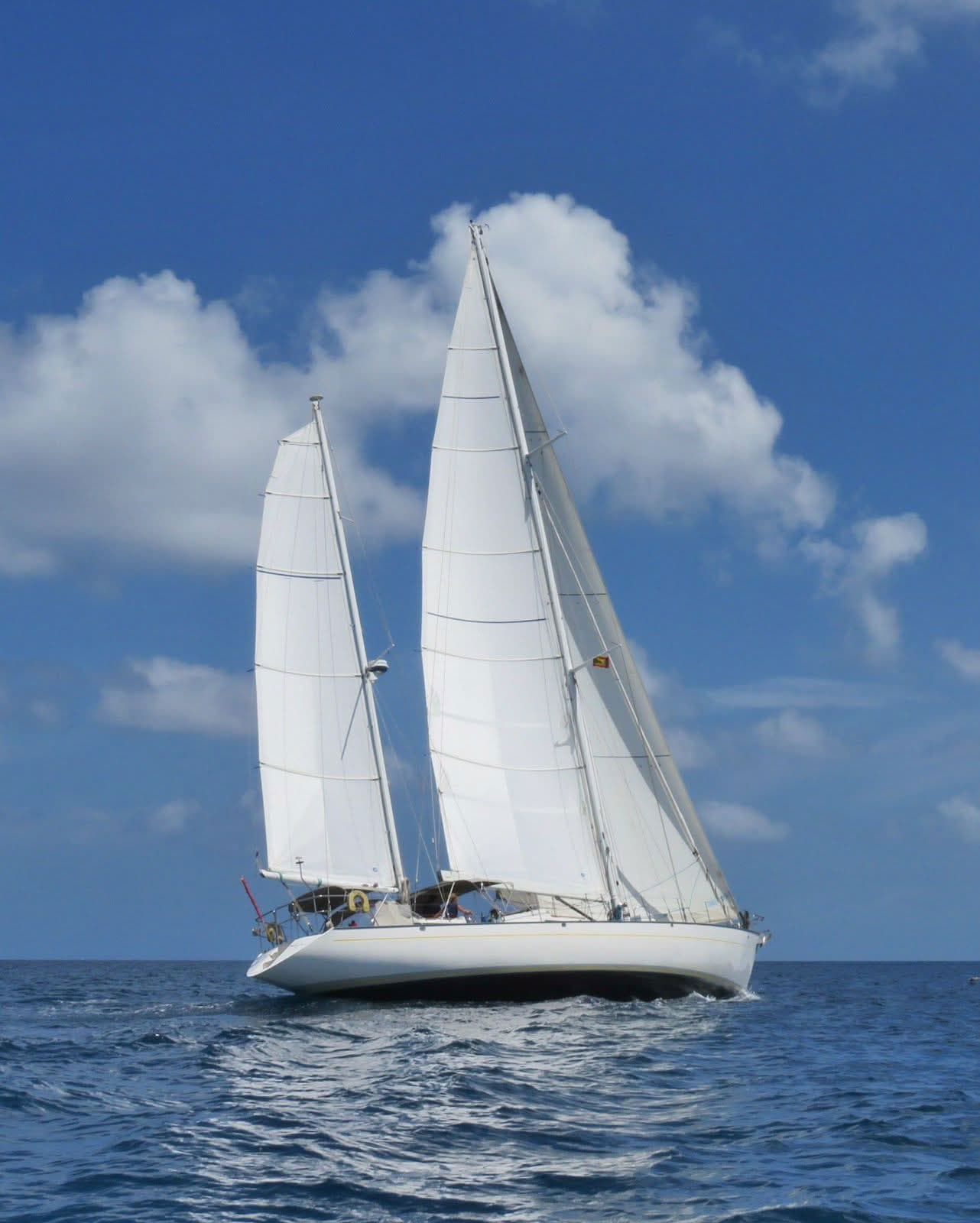 75 feet of classic Caribbean sailing