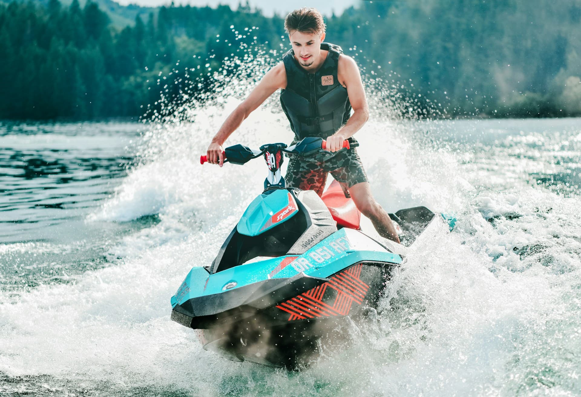 Jet ski experience at Ffryes Beach
